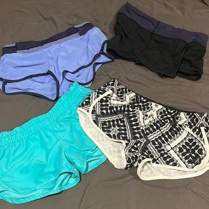 4 shorts Lulu and Hurley